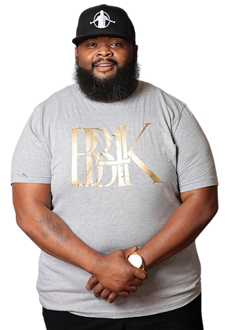 A Man in beards wearing black color cap and grey color tshirt with BB4K Logo on it